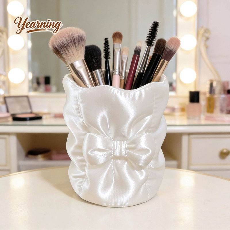 Luxury Round Bow Silk Makeup B – Luxury Skincare Organizer Bewertung und Preis