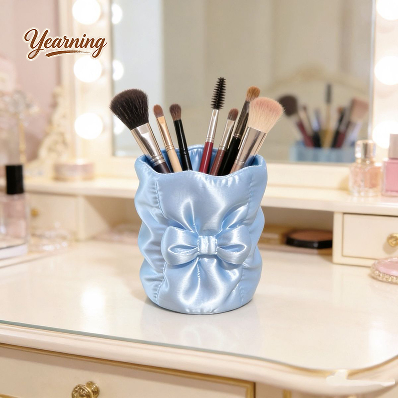 Luxury Round Bow Silk Makeup B – Luxury Skincare Organizer Bewertung und Preis