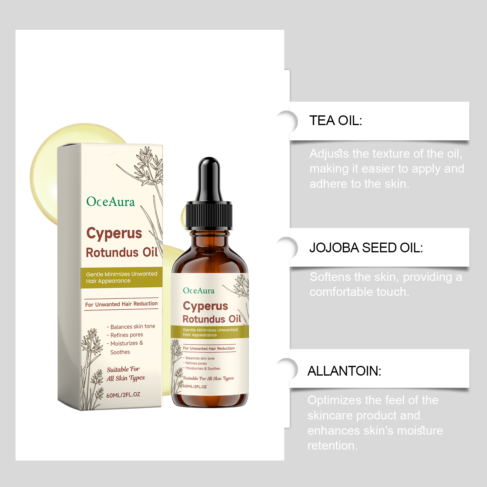 Cyperus Rotundus Hair Removal  – Growth Factor Serum Bewertung und Preis