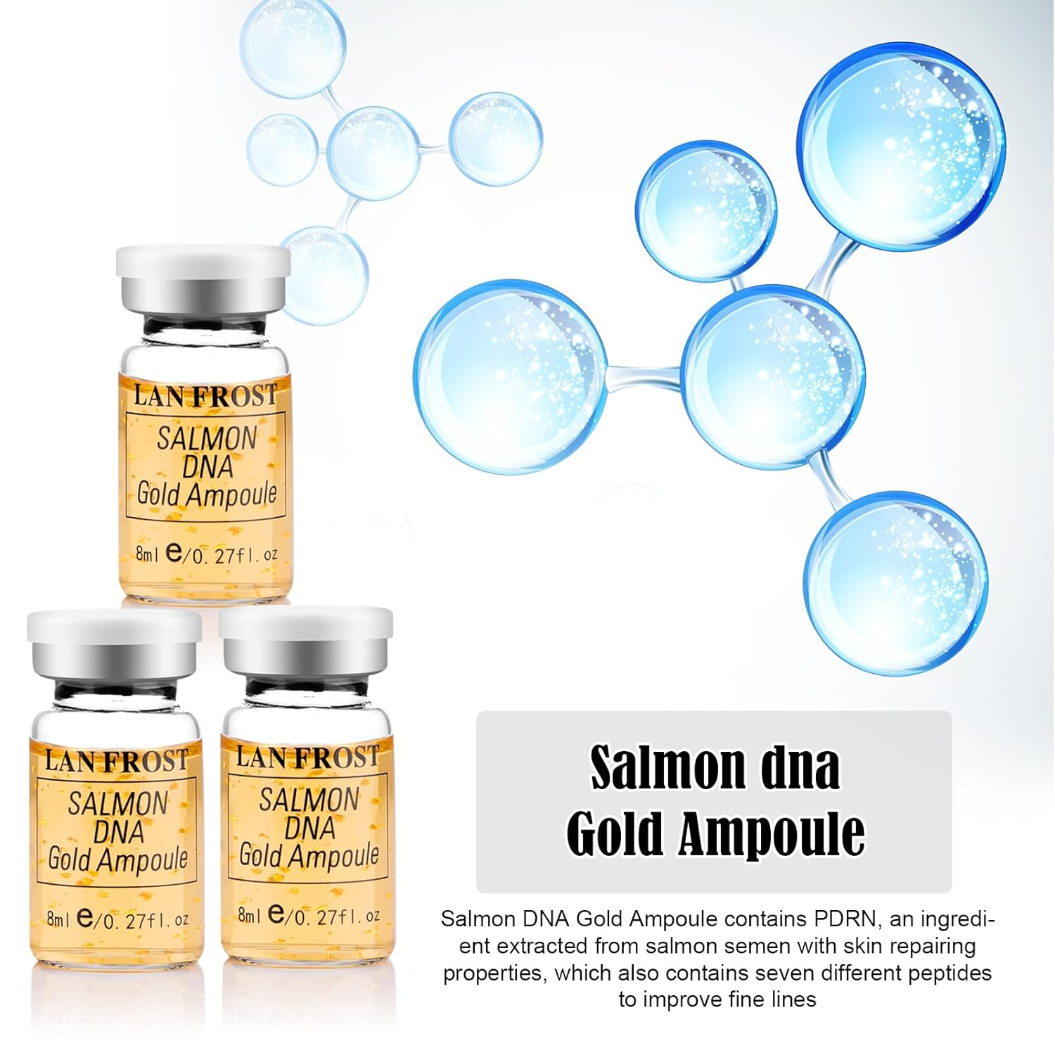 8ml Gold Salmon DNA Ampoule Se – Growth Factor Serum Bewertung und Preis